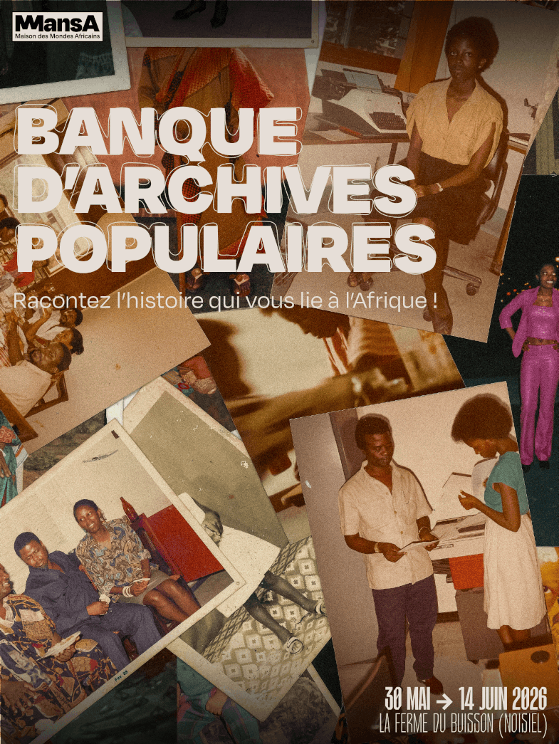 A collage of personal archival photos depicting stories related to Africa, accompanied by informative texts.